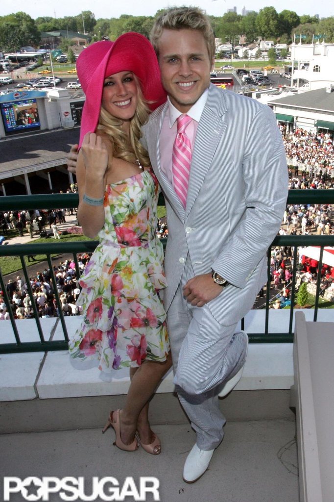Heidi Montag and Spencer Pratt cozied up at Churchill Downs in 2008.
Heidi Montag and Spencer Pratt cozied up at Churchill Downs in 2008.