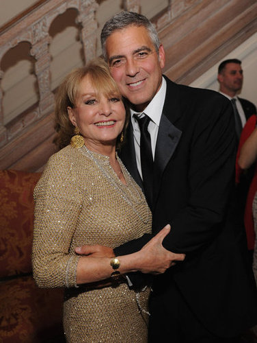 George Clooney and Barbara Walters got together for a photo.
George Clooney and Barbara Walters got together for a photo.