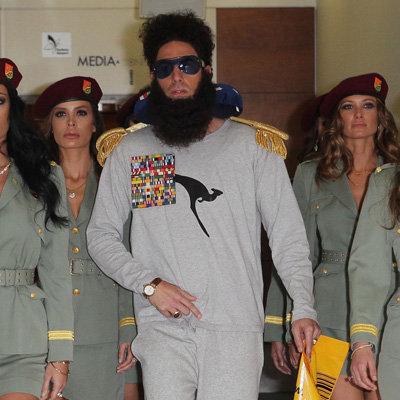 Sacha Baron Cohen as The Dictator Arriving in Sydney Pictures