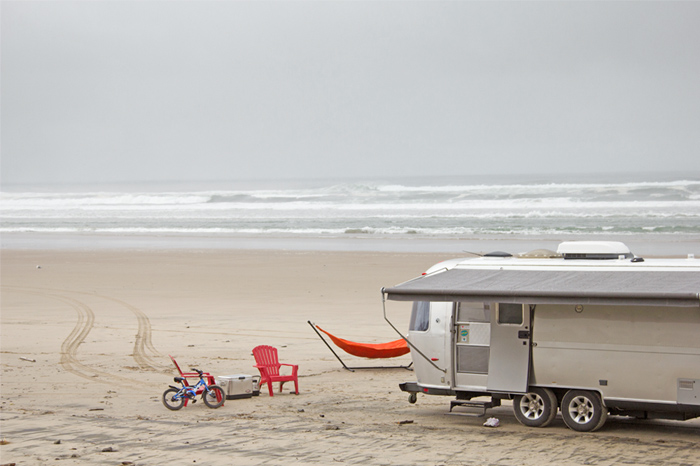 Airstream on the Beach