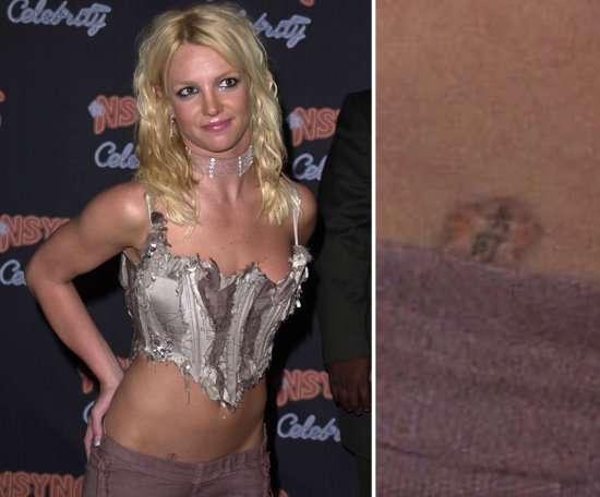 Britney Spears has a daisy with a Chinese symbol that stands for "mystery" on her right hip.
Britney Spears has a daisy with a Chinese symbol that stands for "mystery" on her right hip.
