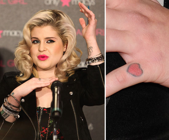 Kelly Osbourne got a small red heart tattooed on her left pinky finger.
Kelly Osbourne got a small red heart tattooed on her left pinky finger.