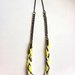 Dita Braided Jersey & Gunmetal Chain Necklace