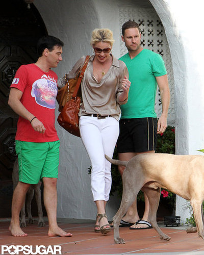 Katherine Heigl walked out of a friend's house in LA.
Katherine Heigl walked out of a friend's house in LA.