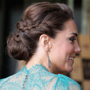 Kate Middleton Wears a Braided Bun Up 'Do