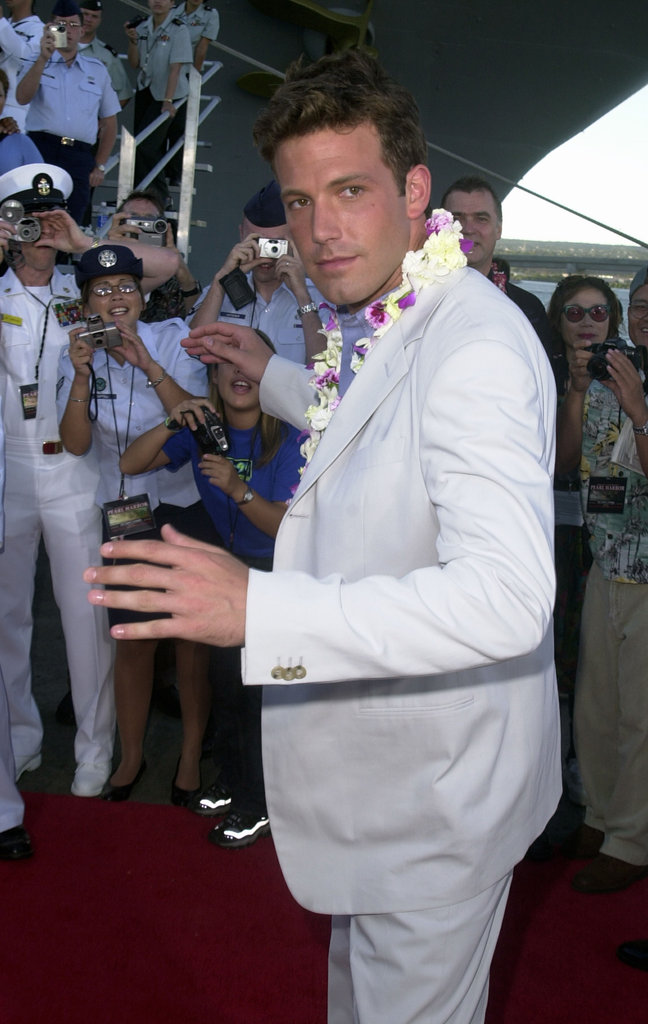 Ben Affleck walked on the USS John C. Stennis in Honolulu, Hawaii, during the May 2001 premiere of Pearl Harbor.
Ben Affleck walked on the USS John C. Stennis in Honolulu, Hawaii, during the May 2001 premiere of Pearl Harbor.