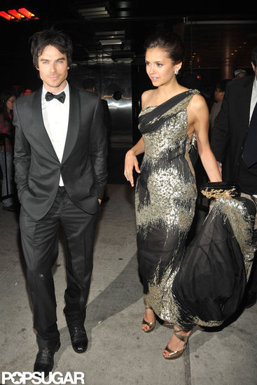 Nina Dobrev and Ian Somerhalder were side by side to attend the Met Gala after party.
Nina Dobrev and Ian Somerhalder were side by side to attend the Met Gala after party.