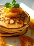 Orange Ricotta Flaxseed Pancakes