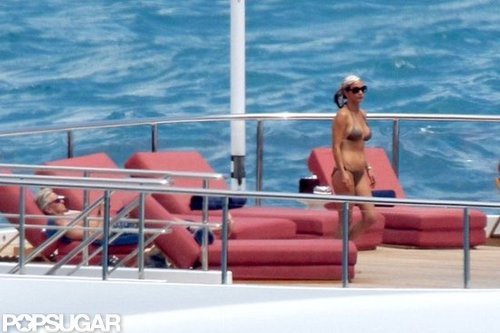 Catherine Zeta-Jones and Michael Douglas relaxed on the deck of a vessel in Portofino in July 2011.
Catherine Zeta-Jones and Michael Douglas relaxed on the deck of a vessel in Portofino in July 2011.