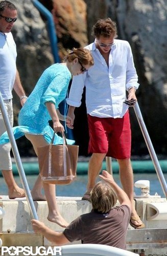 Princess Beatrice and Dave Clark boarded a boat off the coast of Cannes in July 2011.
Princess Beatrice and Dave Clark boarded a boat off the coast of Cannes in July 2011.