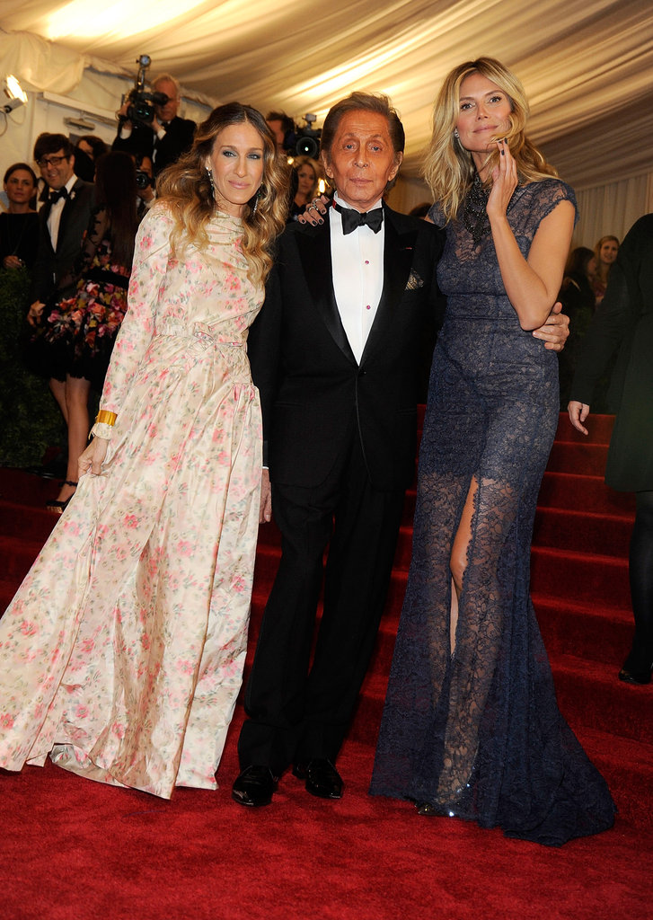 Sarah Jessica Parker, Valentino, and Heidi Klum Sarah Jessica Parker, Valentino, and Heidi Klum
