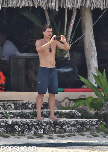 Orlando Bloom got his camera out in Bora Bora.
Orlando Bloom got his camera out in Bora Bora.