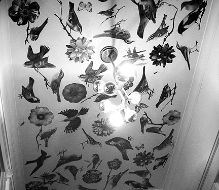 Instead of wallpaper, customize your own wall art with a Decoupage Ceiling.
Source: Apartment Therapy
Instead of wallpaper, customize your own wall art with a Decoupage Ceiling.
Source: Apartment Therapy