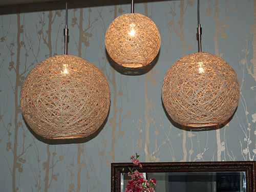 Add texture with Hemp Pendant Lights. We love the idea of clustering a few pendants in various sizes over a dining table.
Source: Craftynest
Add texture with Hemp Pendant Lights. We love the idea of clustering a few pendants in various sizes over a dining table.
Source: Craftynest