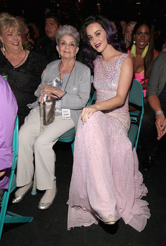 Katy Perry brought her grandmother as her date to the May 2012 Billboard Music Awards.
Katy Perry brought her grandmother as her date to the May 2012 Billboard Music Awards.