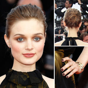 Bella Heathcote's Smoldering Cannes Red Carpet Beauty Look