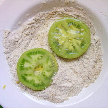 Fried Green Tomato Parmesan