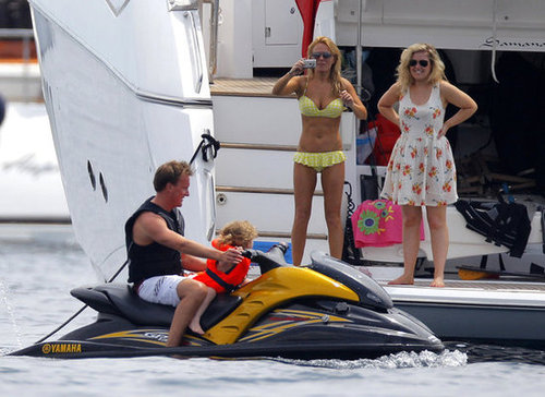 Bikini-clad Spice Girl Geri Halliwell snapped a photo from the deck of a yacht during a June 2011 family vacation.
Bikini-clad Spice Girl Geri Halliwell snapped a photo from the deck of a yacht during a June 2011 family vacation.