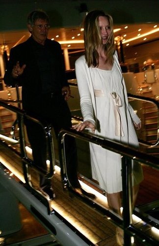 Calista Flockhart and Harrison Ford attended a birthday party on a yacht during the Cannes Film Festival in May 2008.
Calista Flockhart and Harrison Ford attended a birthday party on a yacht during the Cannes Film Festival in May 2008.
