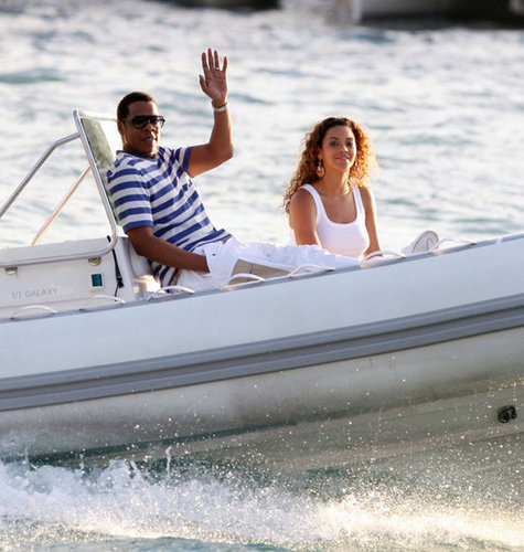 Jay-Z and Beyoncé Knowles made a smiley pair during a vacation in St. Barts in 2008.
Jay-Z and Beyoncé Knowles made a smiley pair during a vacation in St. Barts in 2008.