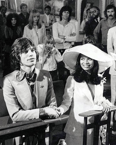 Mick and Bianca Jagger's Intimate Vows