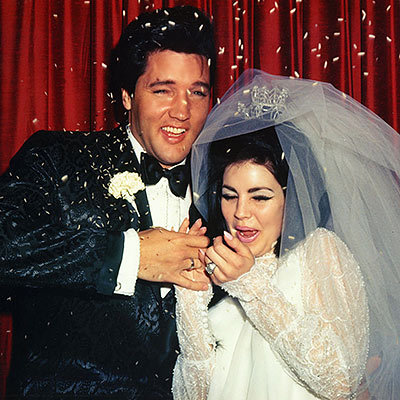 Elvis and Priscilla Presley's Rice Toss