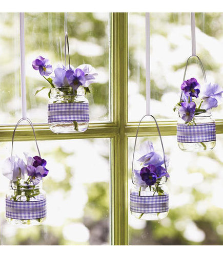 For Any Day Upcycling: Hanging Baby-Food Jar Vases For Any Day Upcycling: Hanging Baby-Food Jar Vases