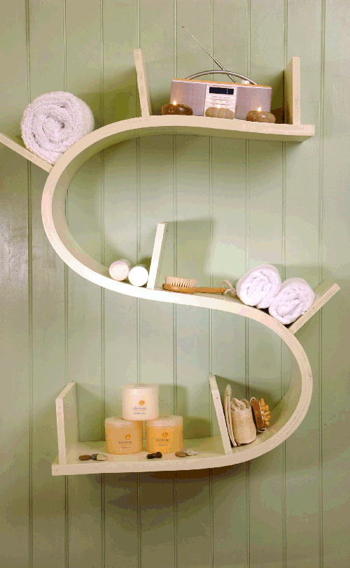 bathroom shelf