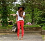Red Jeans &  Leopard Touches
