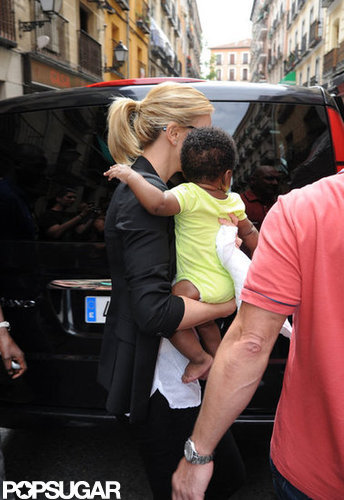 Charlize Theron and Baby Jackson Say Hola to Spain Charlize Theron and Baby Jackson Say Hola to Spain