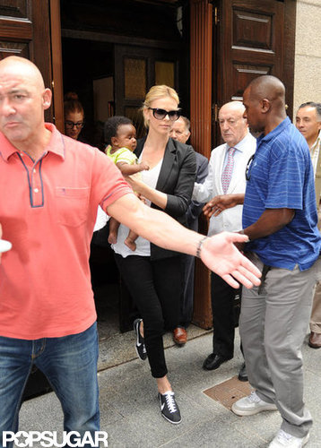 Charlize Theron and Baby Jackson Say Hola to Spain Charlize Theron and Baby Jackson Say Hola to Spain