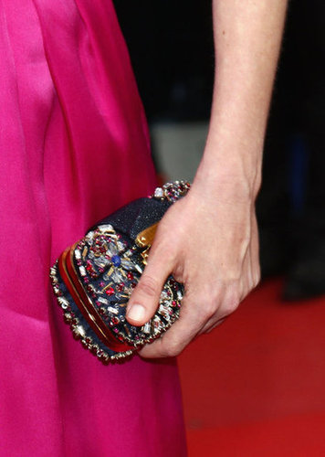 Kirsten Dunst's Louis Vuitton minaudiere was the perfect accent piece.
Kirsten Dunst's Louis Vuitton minaudiere was the perfect accent piece.
