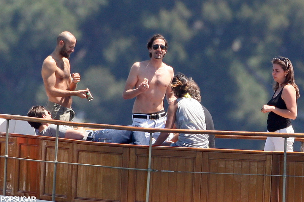 Shirtless Adrien Brody At The Cannes Film Festival Popsugar Celebrity