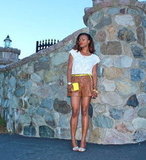 Brown Leather Shorts