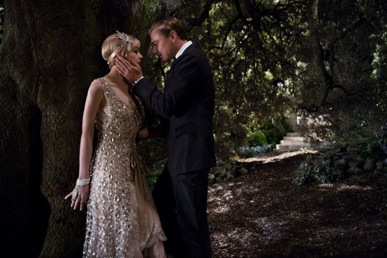 Leonardo DiCaprio as Jay Gatsby and Carey Mulligan as Daisy Buchanan in The Great Gatsby.
Leonardo DiCaprio as Jay Gatsby and Carey Mulligan as Daisy Buchanan in The Great Gatsby.