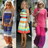 Sarah Harding, Katherine Jenkins, Fearne Cotton Striped Dresses