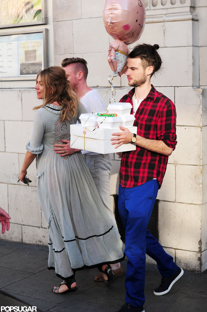 Sienna and Tom Get Ready For Baby With a Shower Sienna and Tom Get Ready For Baby With a Shower