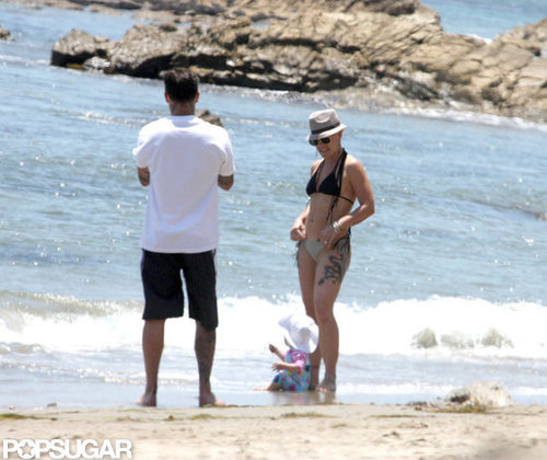 Bikini-Clad Pink Hangs at the Beach Over the Weekend Bikini-Clad Pink Hangs at the Beach Over the Weekend