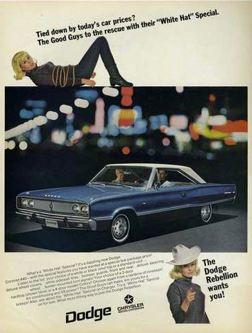 It's not clear what this tied-up woman has to do with the car.
It's not clear what this tied-up woman has to do with the car.