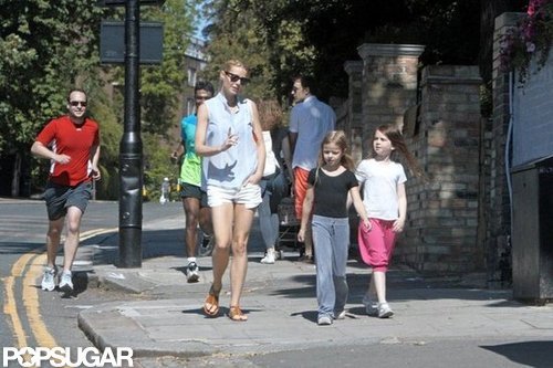 Gwyneth Paltrow and Apple took a walk together in London.
Gwyneth Paltrow and Apple took a walk together in London.