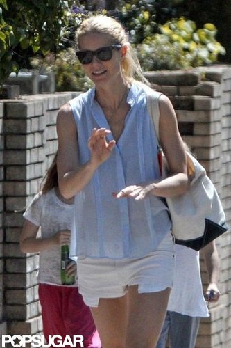 Gwyneth Paltrow enjoyed the sunshine in London.
Gwyneth Paltrow enjoyed the sunshine in London.