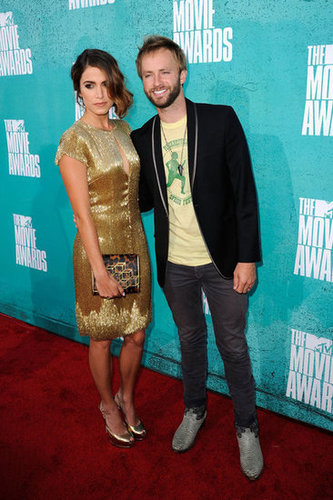 Nikki Reed arrived with her husband Paul McDonald on the red carpet at the MTV Movie Awards.
Nikki Reed arrived with her husband Paul McDonald on the red carpet at the MTV Movie Awards.