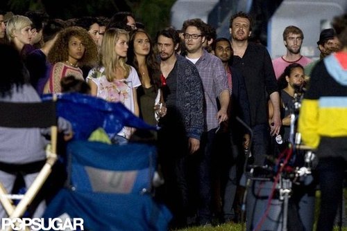 Jason Segel, James Franco, and Seth Rogen joined the cast of The End of the World in NYC.
Jason Segel, James Franco, and Seth Rogen joined the cast of The End of the World in NYC.