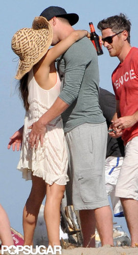 Channing Tatum and Jenna Dewan kissed.
Channing Tatum and Jenna Dewan kissed.