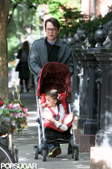 Matthew Broderick pushed Tabitha Broderick in a stroller around NYC.
Matthew Broderick pushed Tabitha Broderick in a stroller around NYC.