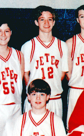 Justin Timberlake, center, was on the basketball team.
Justin Timberlake, center, was on the basketball team.