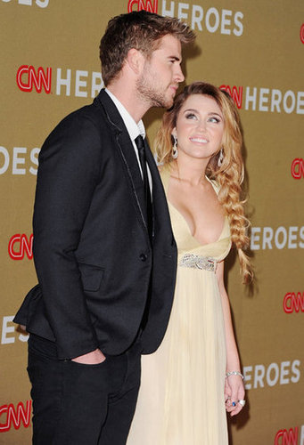 Miley Cyrus and Liam Hemsworth were together in December 2011 for the CNN Heroes event in NYC.
Miley Cyrus and Liam Hemsworth were together in December 2011 for the CNN Heroes event in NYC.