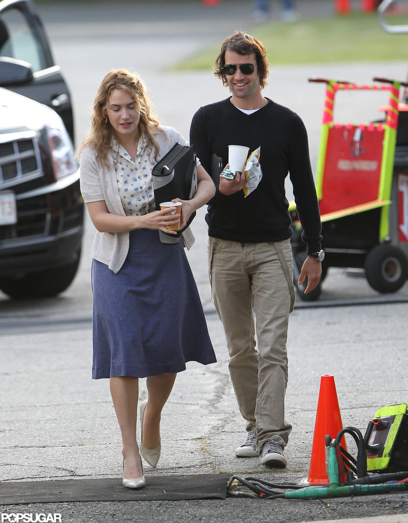 Ned Rocknroll visited Kate Winslet on the set of Labor Day.
Ned Rocknroll visited Kate Winslet on the set of Labor Day.