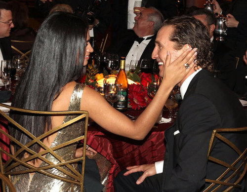 Camila Alves showed Matthew McConaughey love in the audience at LA's AFI Life Achievement Awards in June 2011.
Camila Alves showed Matthew McConaughey love in the audience at LA's AFI Life Achievement Awards in June 2011.