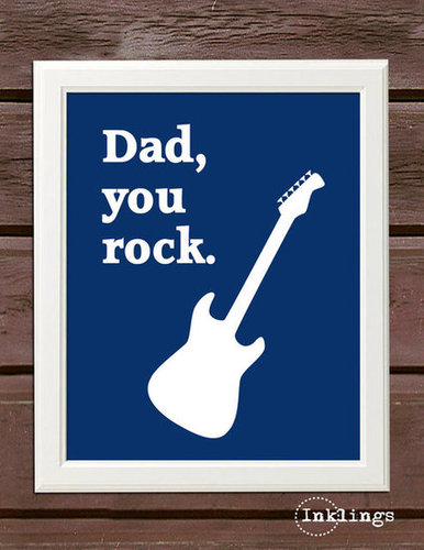 Dad Rocks Printable Poster Dad Rocks Printable Poster
